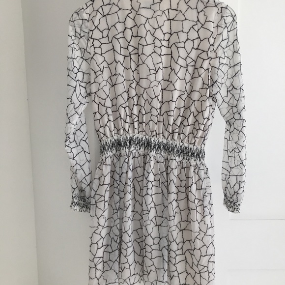 Greylin midi dress, black and white. - Picture 1 of 3